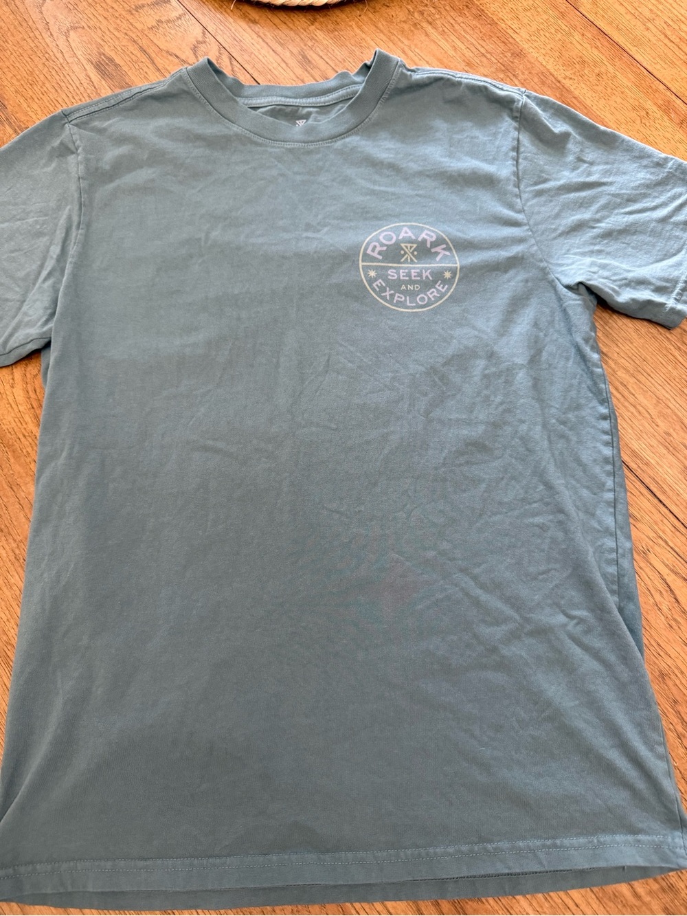 Roark Seek & Explore Short Sleeve T-Shirt - slate blue